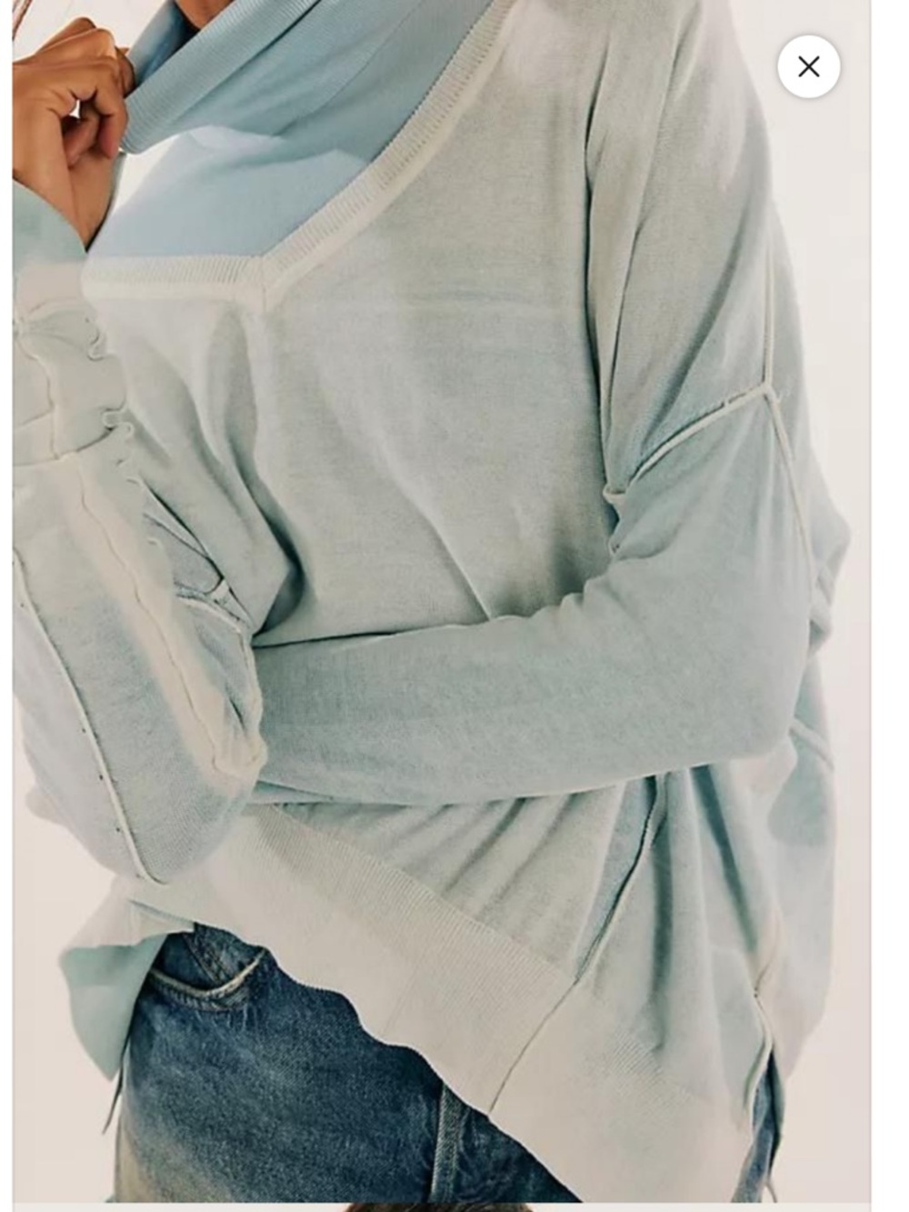 Free People Green Gibson Pullover Sweater NWOT